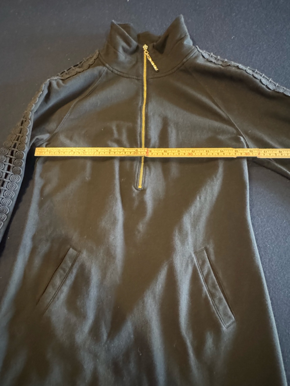 Lilly Pulitzer Black Skipper Popover Dress with Gold Zipper - Picture 5 of 11